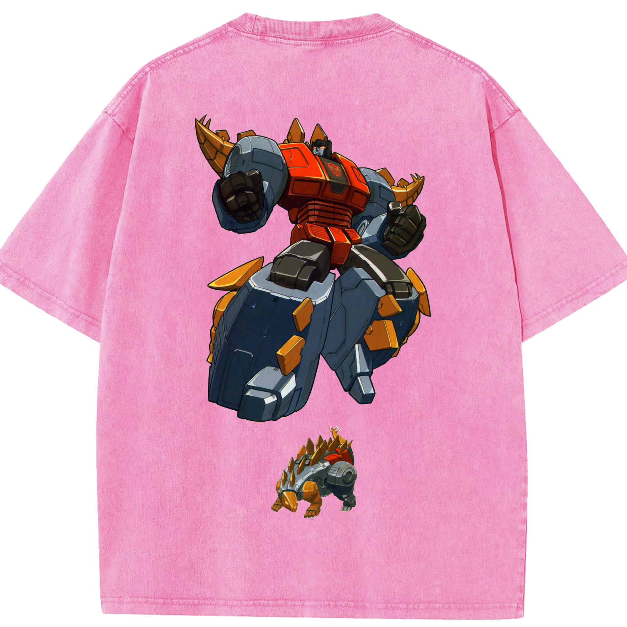 （画像用）  綿100% ヴィンテージ風 半袖Tシャツ（背面プリント）